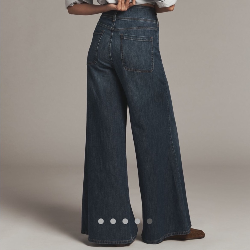 Pilcro Dark Blue Flare Jeans